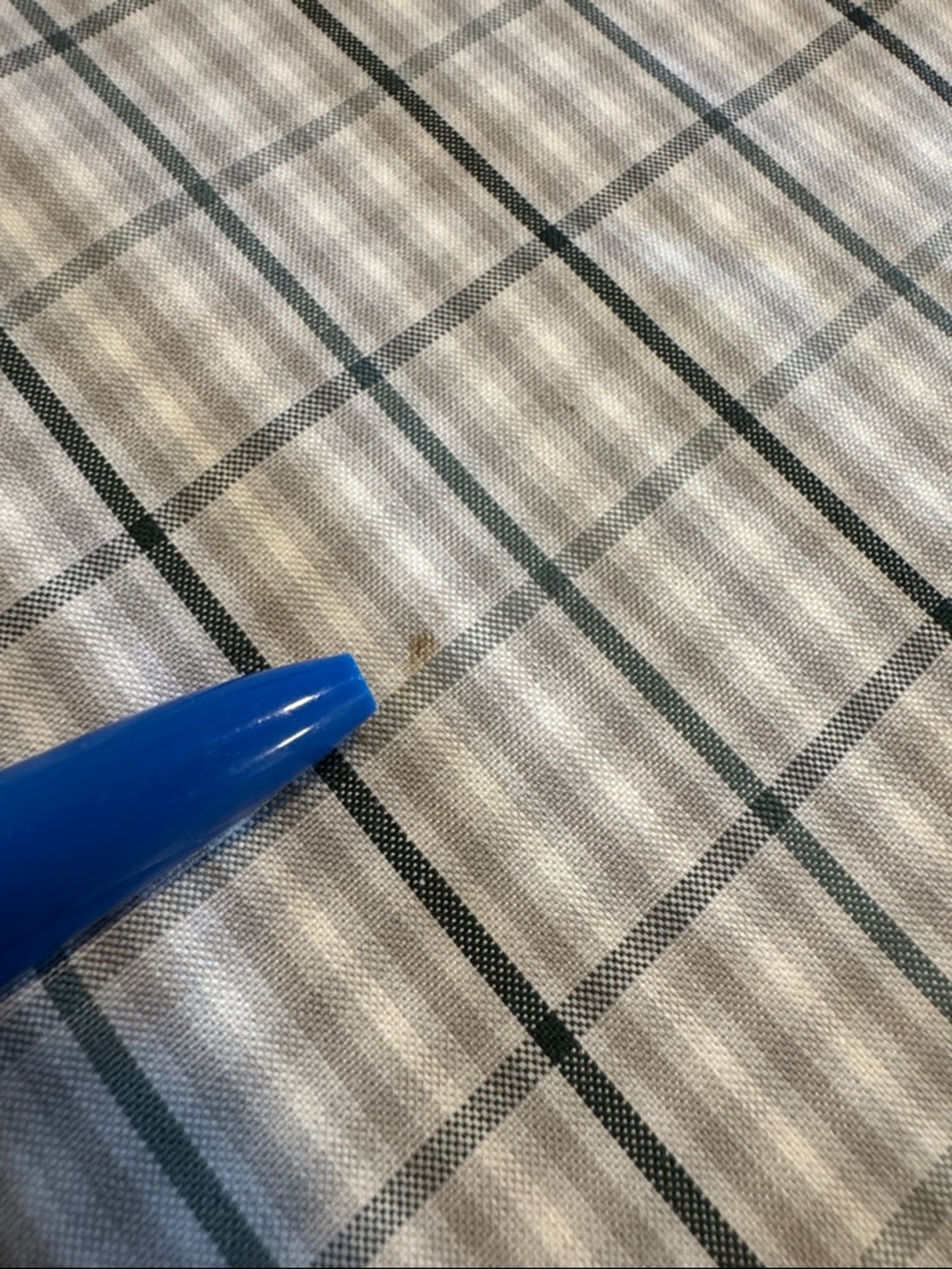 Eddie Bauer White and Blue Plaid Long-Sleeve Button-Up Shirt - Picture 13 of 14